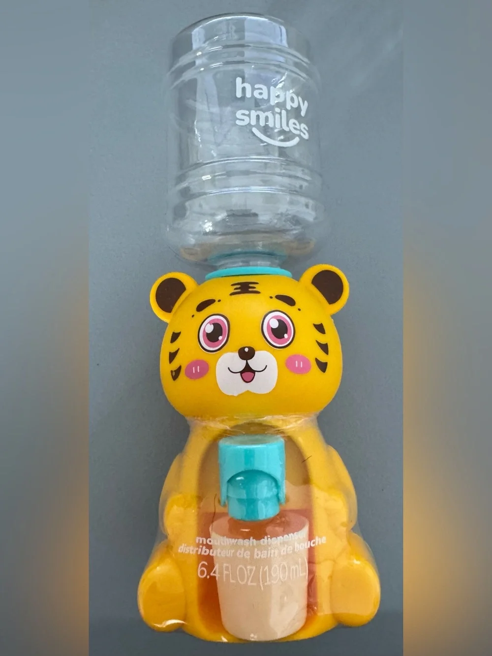 Yellow Tiger Kids Mouthwash Dispenser miniature novelty